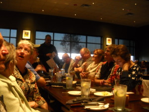 The Last Supper at the Convention. We had a wonderful meal at Firebirds Wood Fired Grill in St. Charles.